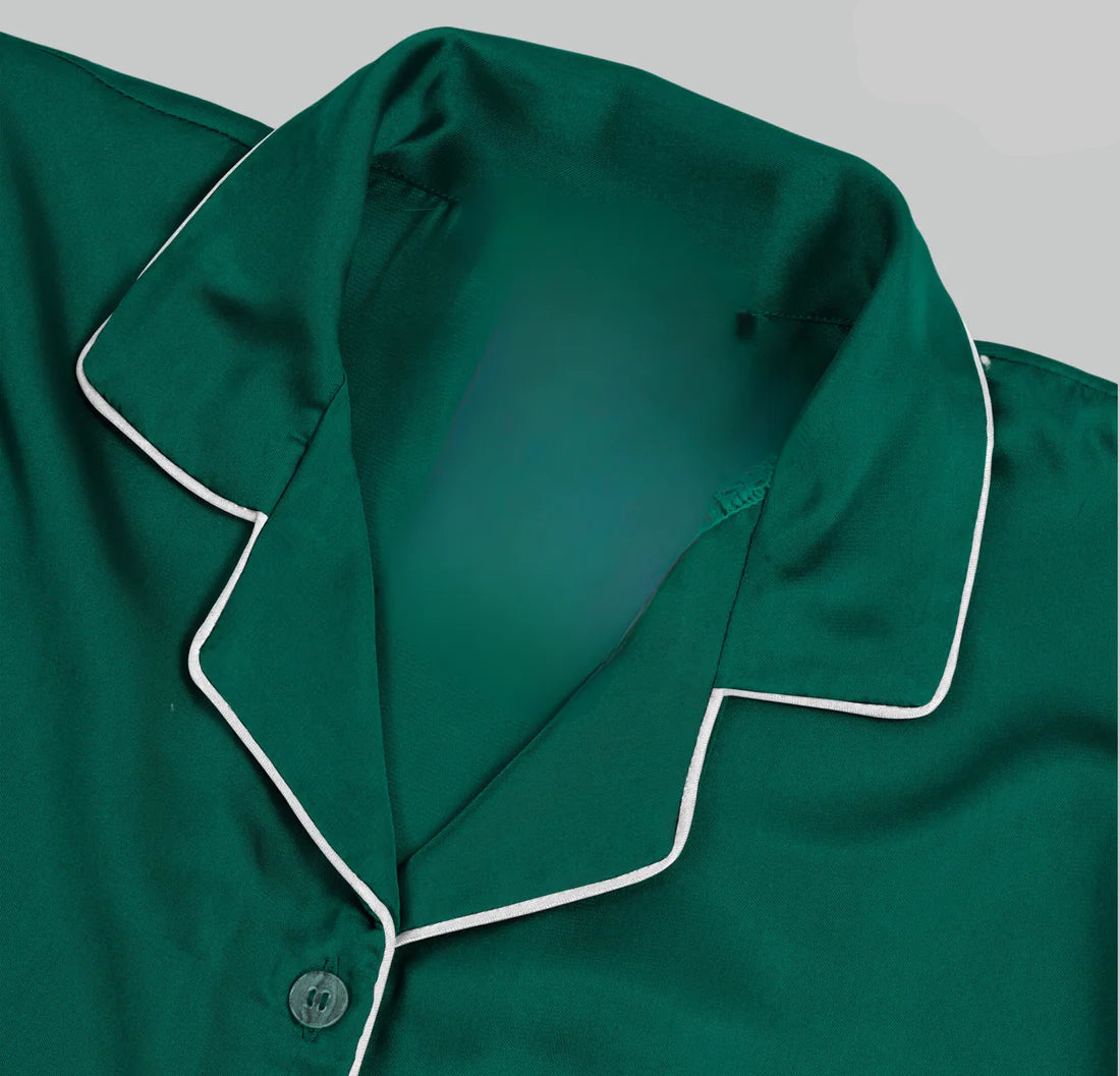 Green Silk Pjs